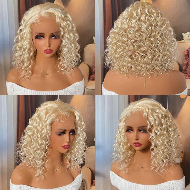 Curly HD Lace Bob Wig — Human Hair - C Beauty Accessories