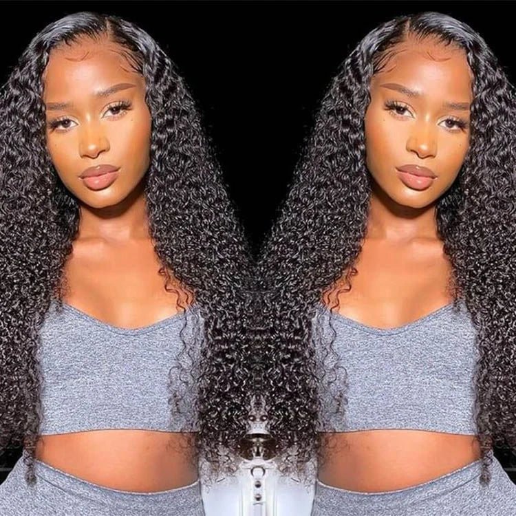 High-Density Afro Kinky Curly Wig With Bangs, Non-Lace Virgin Human Hair - C Beauty Accessories