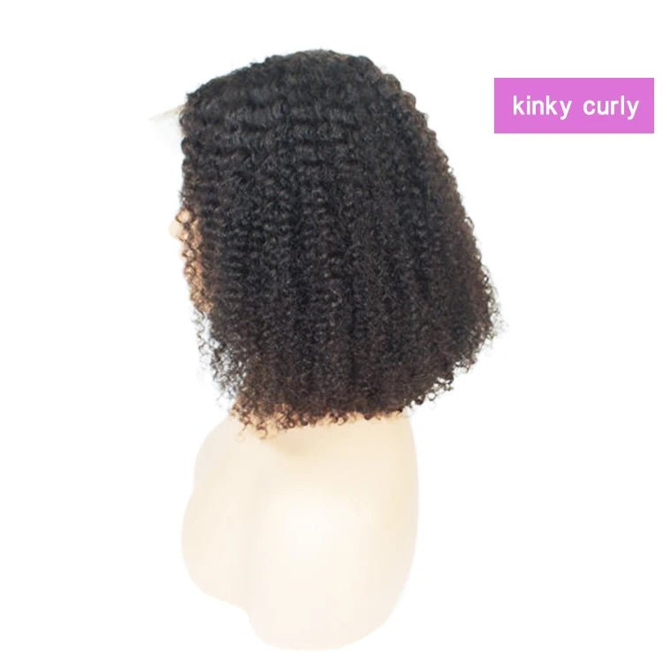 1B/99J Straight Lace Front Bob Wig — Human Hair - C Beauty Accessories