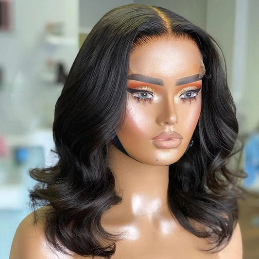 Curly HD Lace Bob Wig — Human Hair - C Beauty Accessories