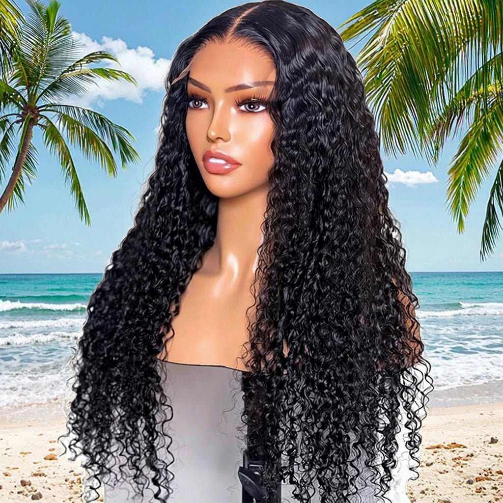 Brazilian Raw Hair Lace Front Curly Wig — Glueless Full Lace for Black Women - C Beauty Accessories