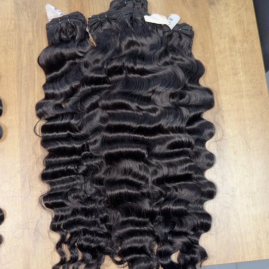 Natural Raw Indian Virgin Remy Tape-In Hair Extensions, 100% Human Hair - C Beauty Accessories