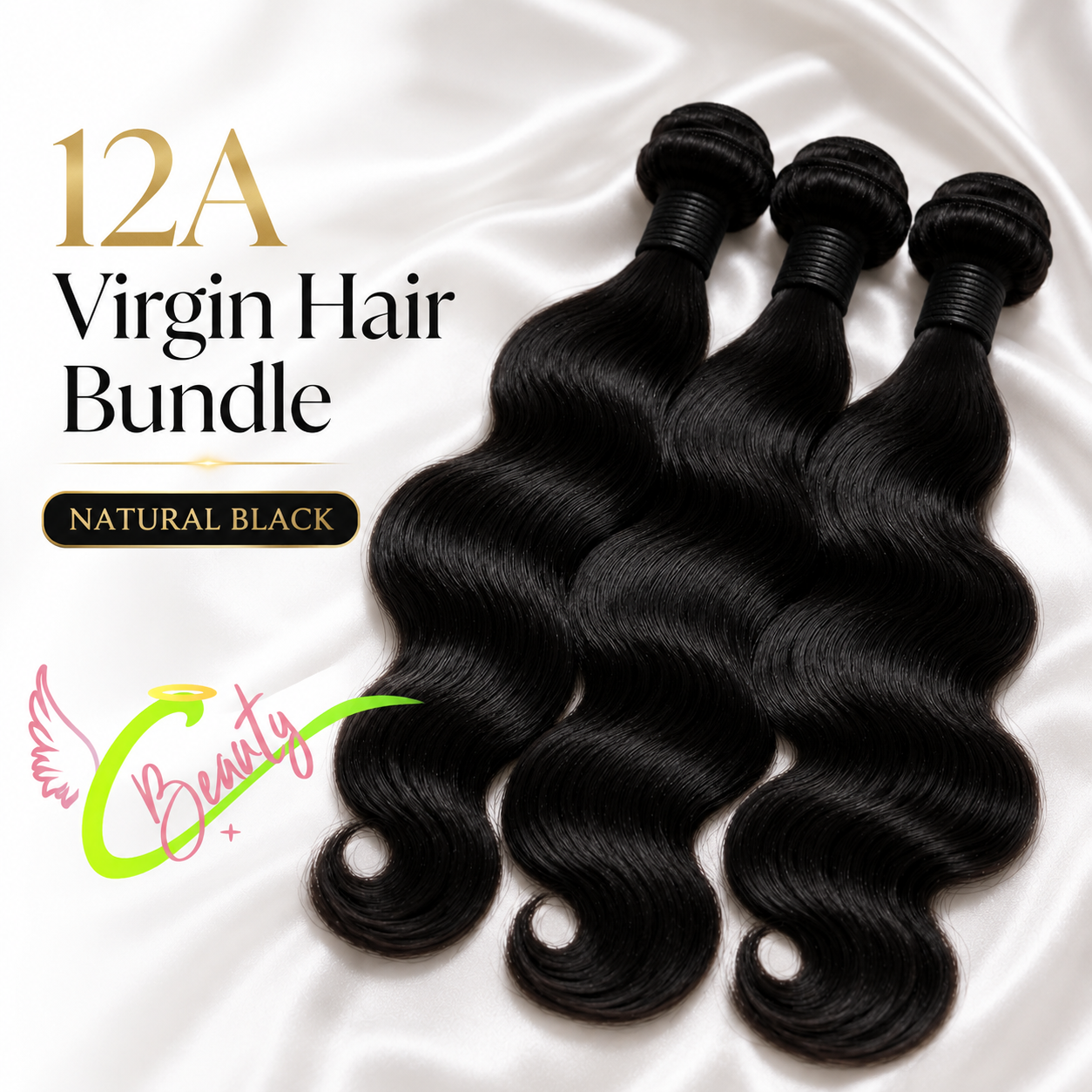 12A Virgin Hair Bundle | Natural Black