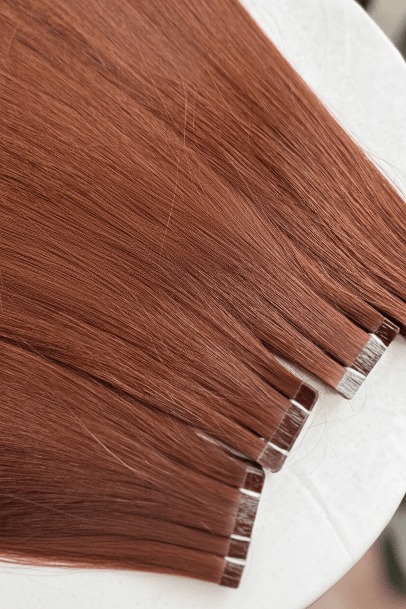 33 Tape-In Hair Extensions | Straight Human Hair - C Beauty Accessories