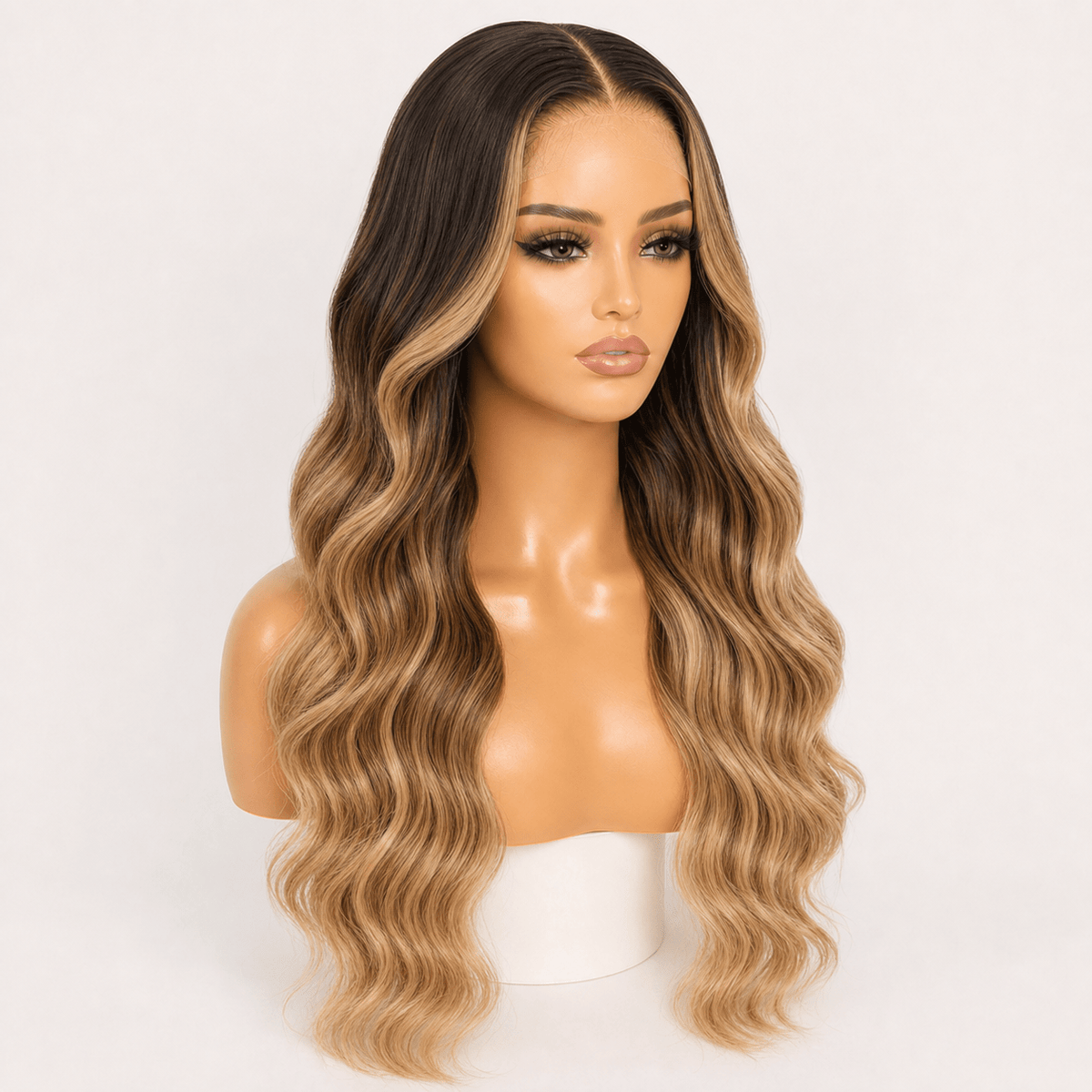 5×5 HD Lace Loose Wave Ombré Closure Wig — 100% Human Hair - C Beauty Accessories