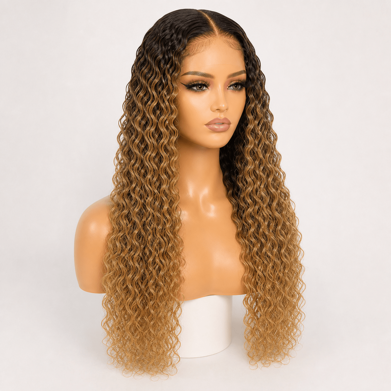 13×6 HD Lace Water Wave Ombré Frontal Wig — 100% Human Hair - C Beauty Accessories