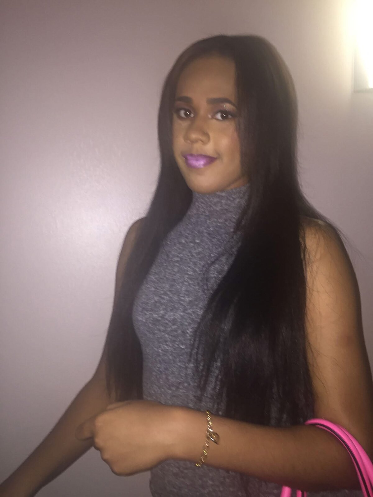 5x5 transparent lace closure wig - natural black straight | C Beauty