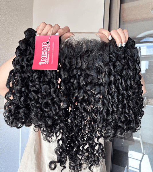 Pixie curly double drawn Remy weft bundle Vietnamese hair C Beauty